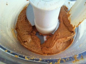 almond butter in food processor