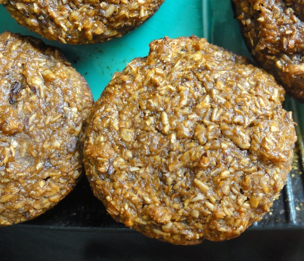 close up shots of Pumpkin Bran Muffins