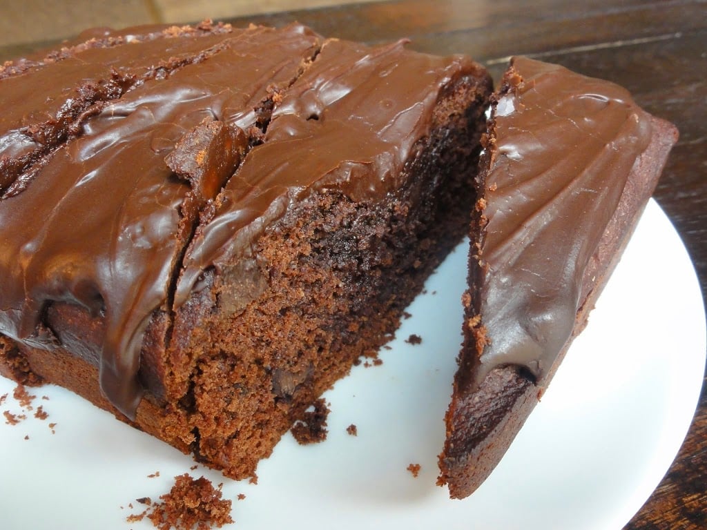 Vegan Chocolate Cake with Easy Fudge Sauce for icing 