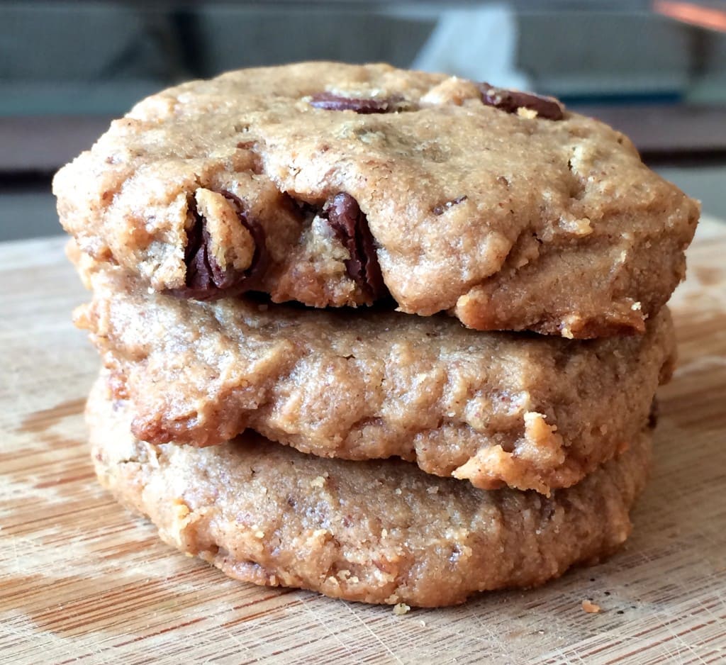 5 Ingredient Peanut Butter Chocolate Chip Cookies