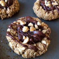 Vegan Snicker Thumbprint Cookies
