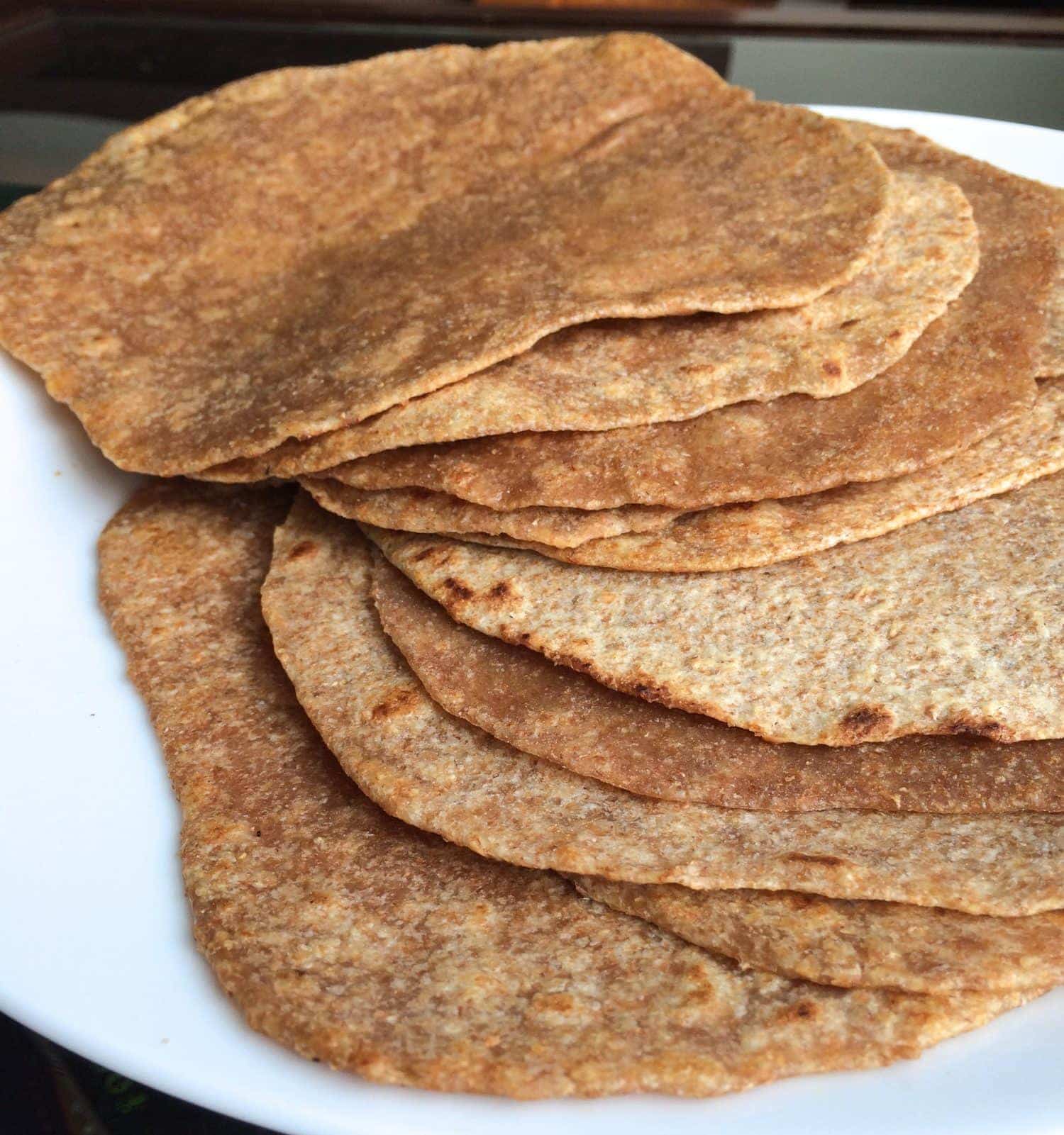 Homemade Whole Wheat Tortillas (lightened up!)