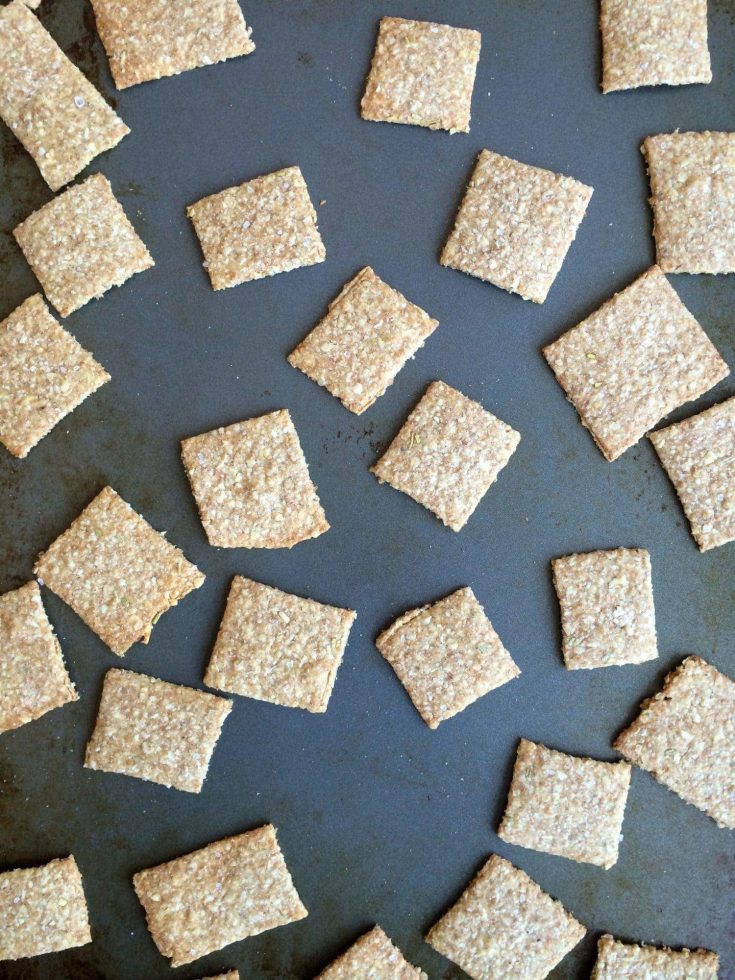Whole Wheat Oatmeal Crackers