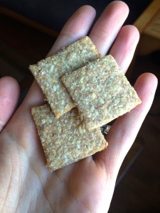 Whole Wheat Oatmeal Crackers