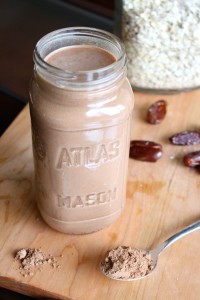  Leche de avena con chocolate