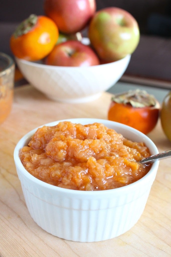 Crockpot Persimmon Applesauce