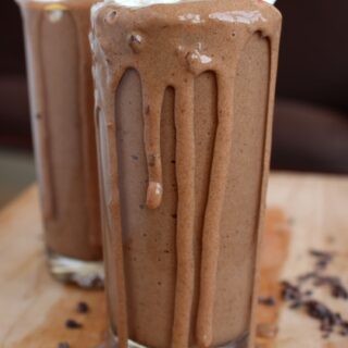 Healthy Dairy-Free Chocolate Shake full view