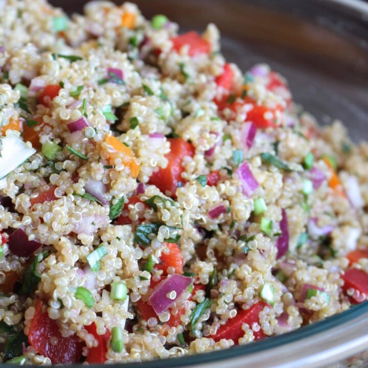 Easy Vegan Mediterranean Quinoa Salad