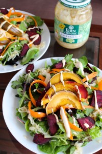 Sauerkraut, Squash, and Beet Salad with Tahini Dressing 1