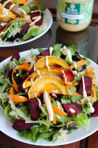 Sauerkraut, Squash, and Beet Salad with Tahini Dressing 3