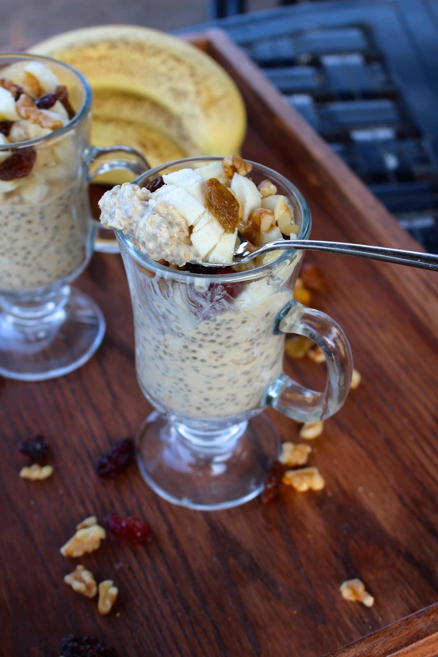 Low-Fat Vegan Peanut Butter Overnight Oats