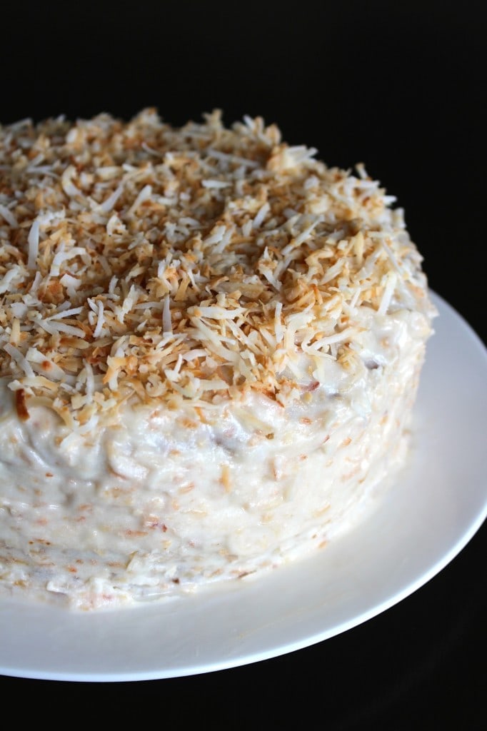 Toasted Coconut Blackberry cake - Baking with Blondie