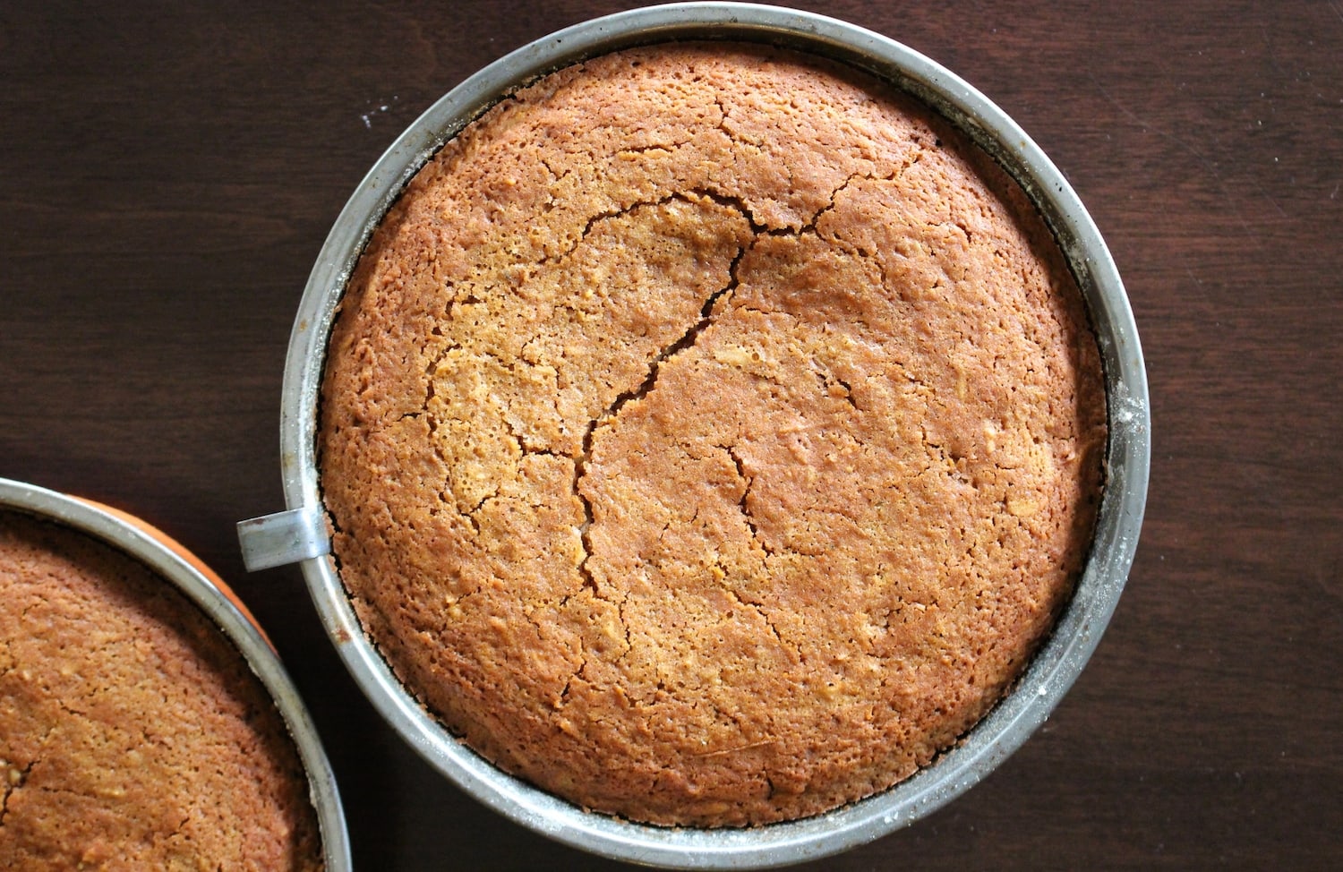 hot off the oven Vegan Coconut Birthday Cake