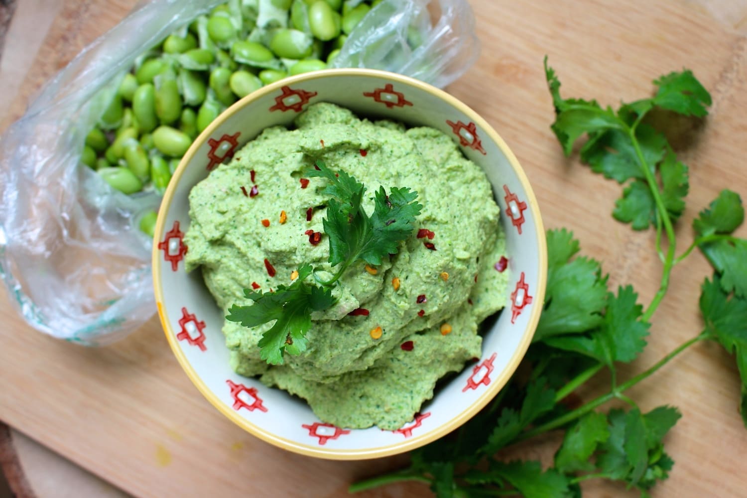 Oil-Free Edamame Hummus 2