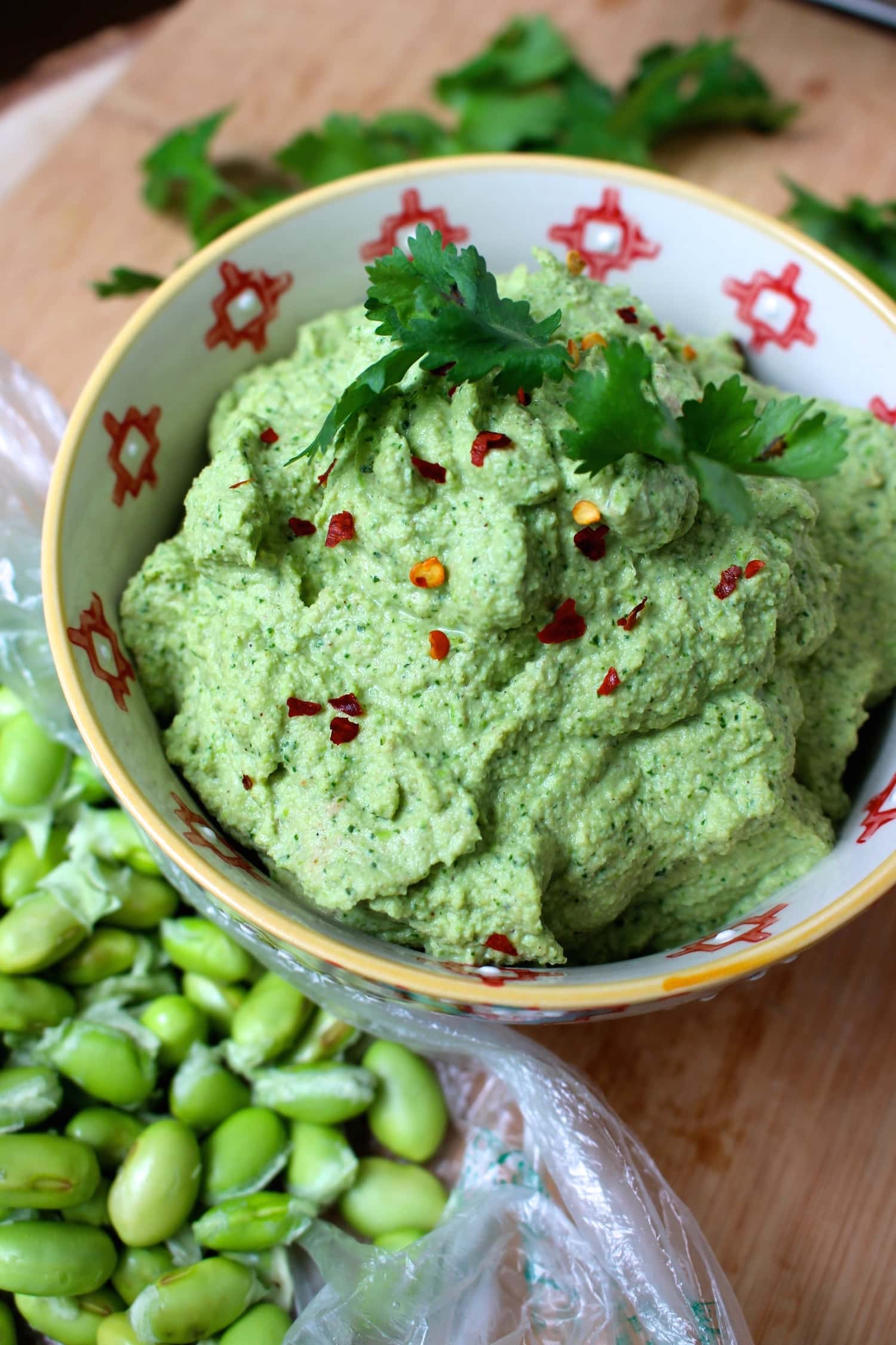 Oil-Free Edamame Hummus 3