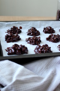 Chocolate Covered Raisin Drop Cookies 2