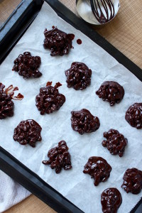 Chocolate Covered Raisin Drop Cookies 6