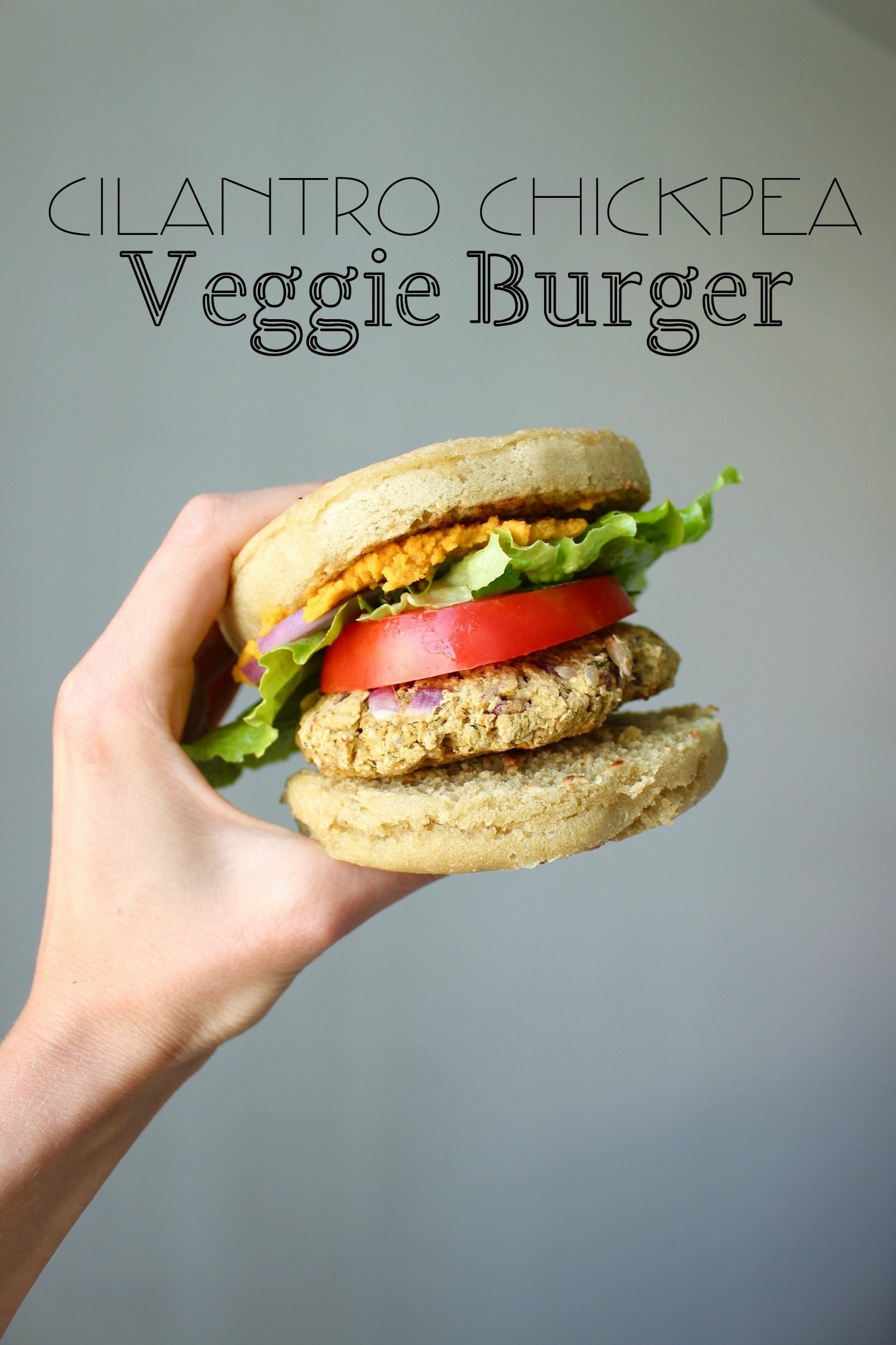 Cilantro Chickpea Veggie Burger collage