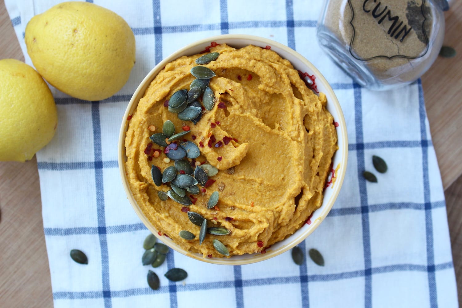 Pumpkin Hummus from above