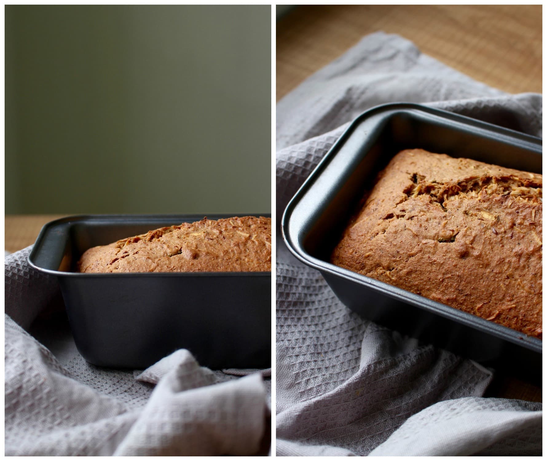 Vegan Coconut Zucchini Bread Collage