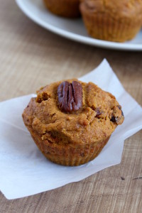 Vegan Pumpkin Pecan Muffins 1