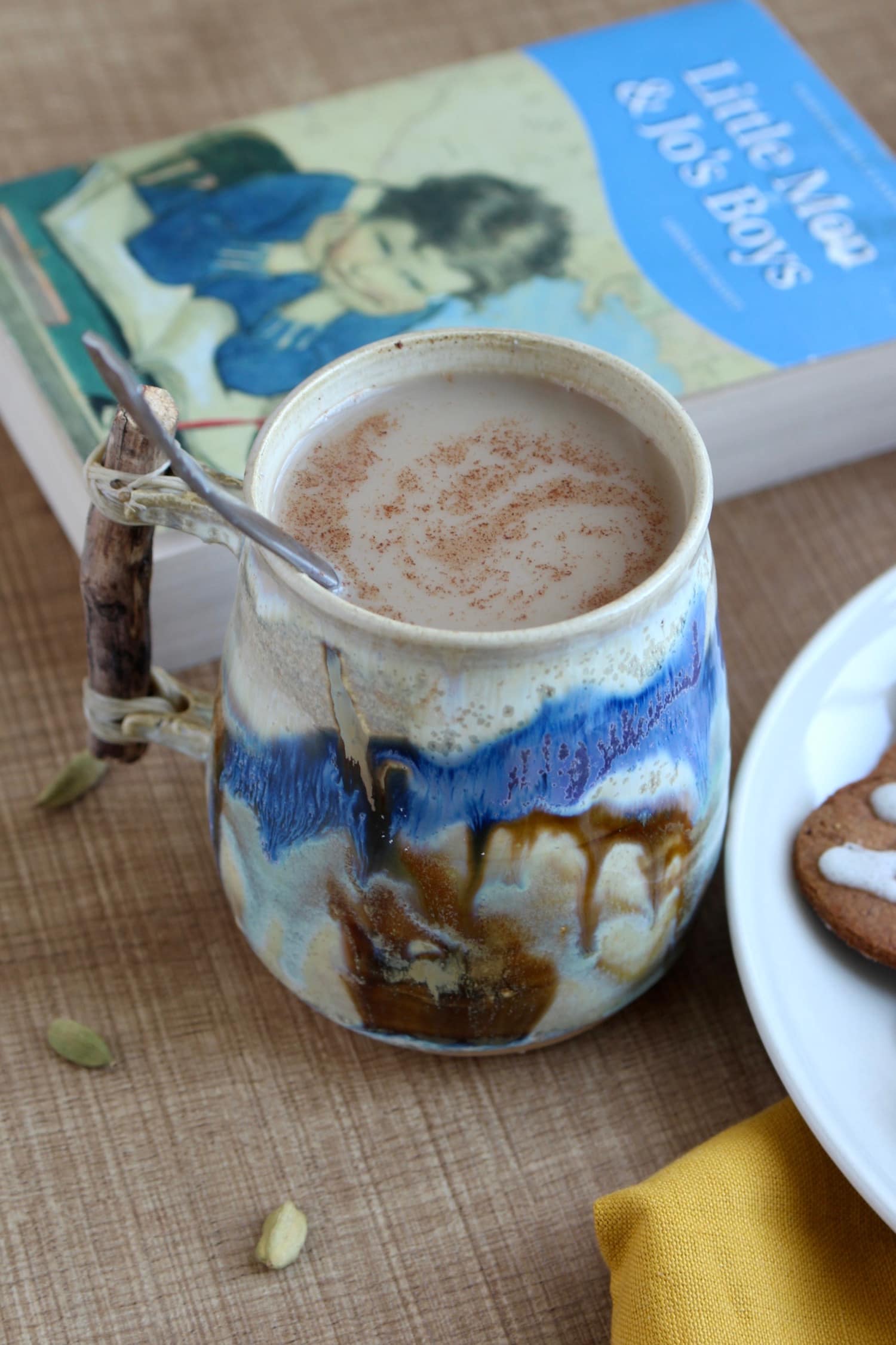 Dairy-Free Indian Chai on the kitchen table