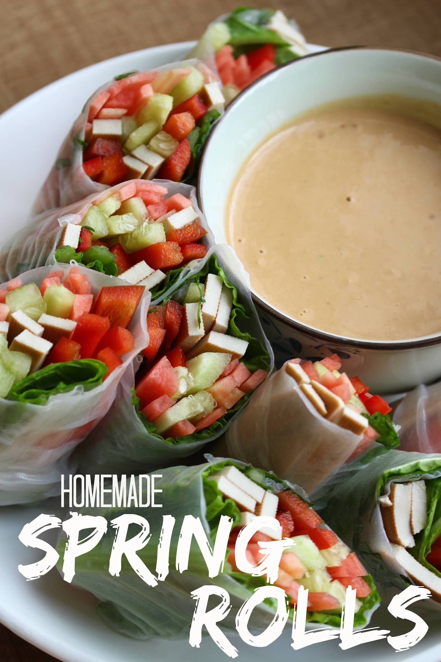 Homemade Spring Rolls Collage