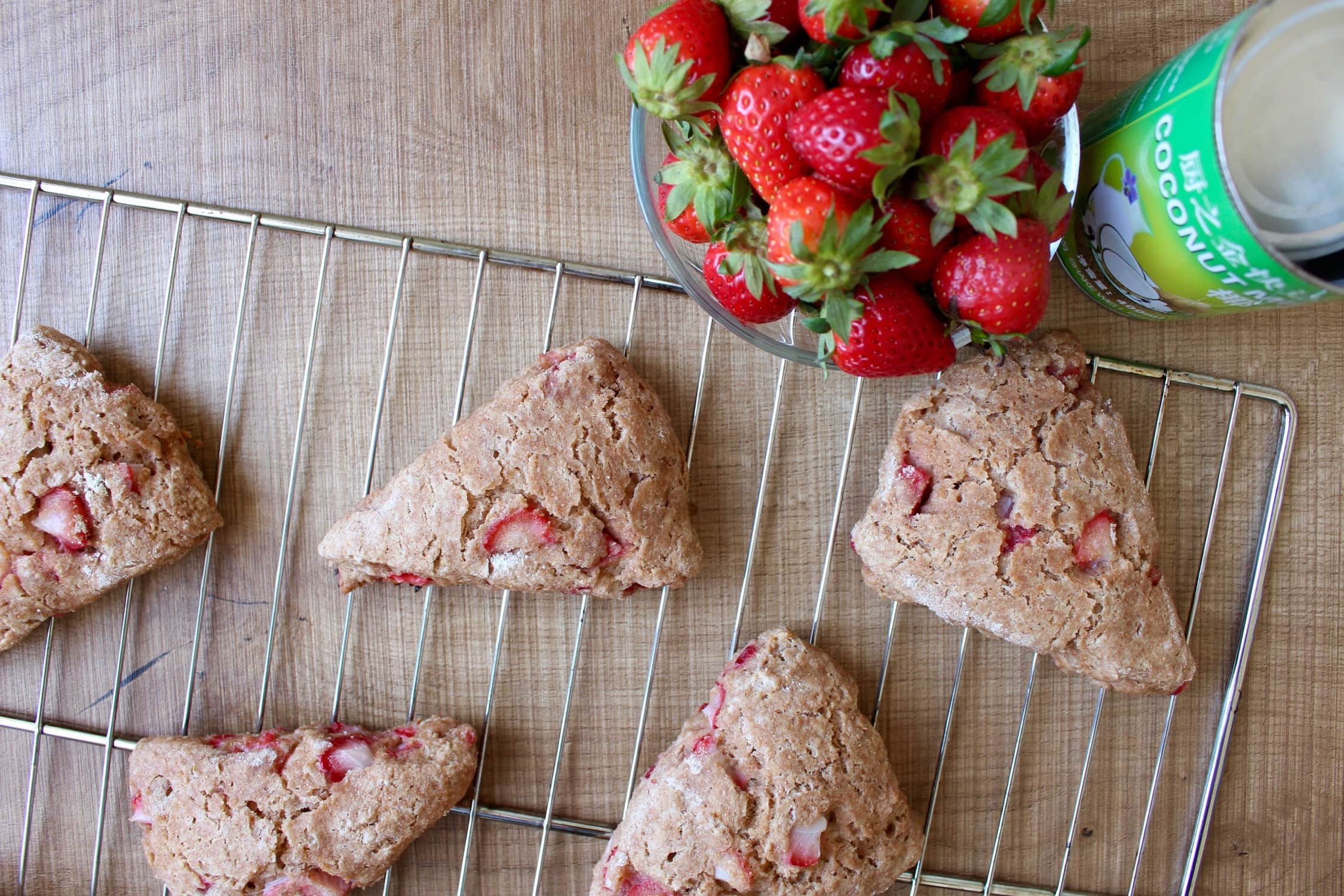 Vegan Strawberries and Cream Scones 2