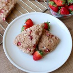 Vegan Strawberries and Cream Scones
