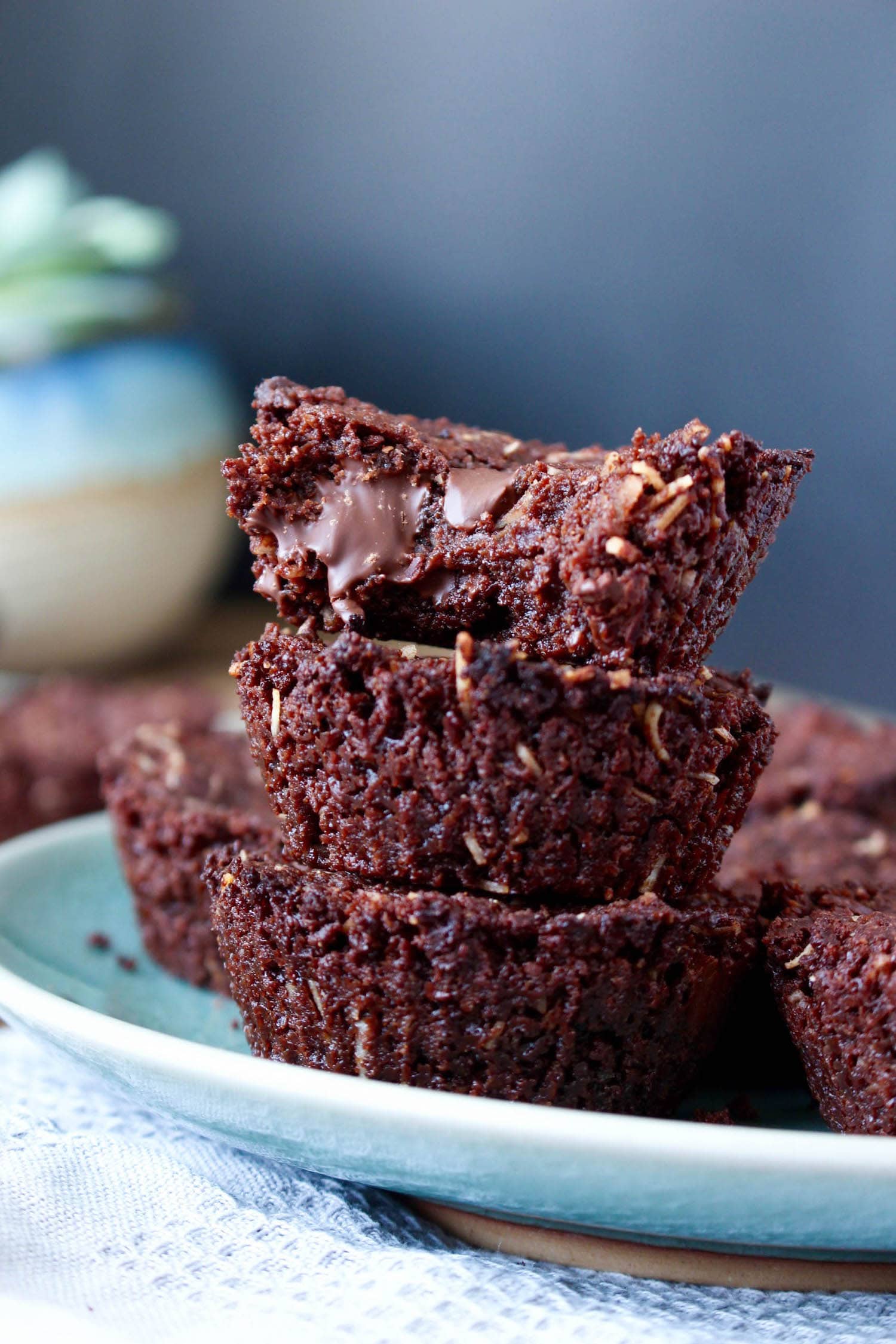 Vegan Toasted Coconut Chocolate Chunk Brownies 6