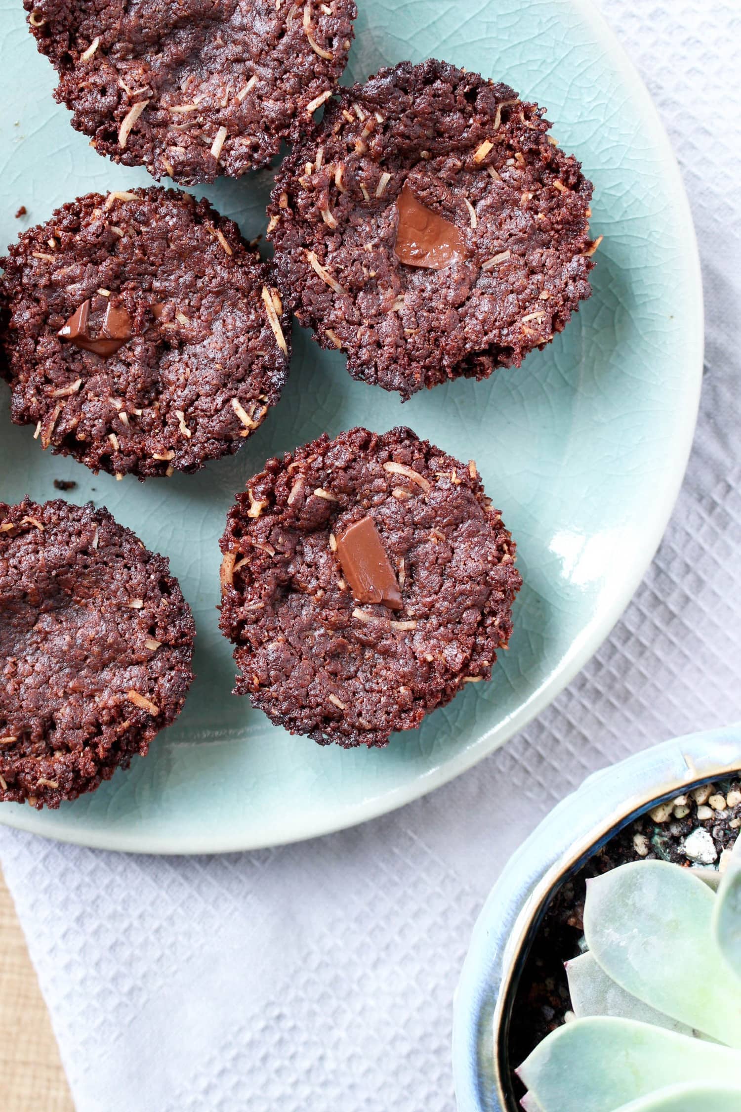 Vegan Toasted Coconut Chocolate Chunk Brownies