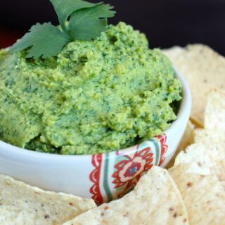 Cilantro Lime Hummus in a bowl