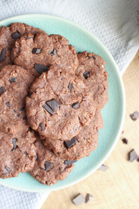 Double Chocolate Vegan Tahini Cookies-2