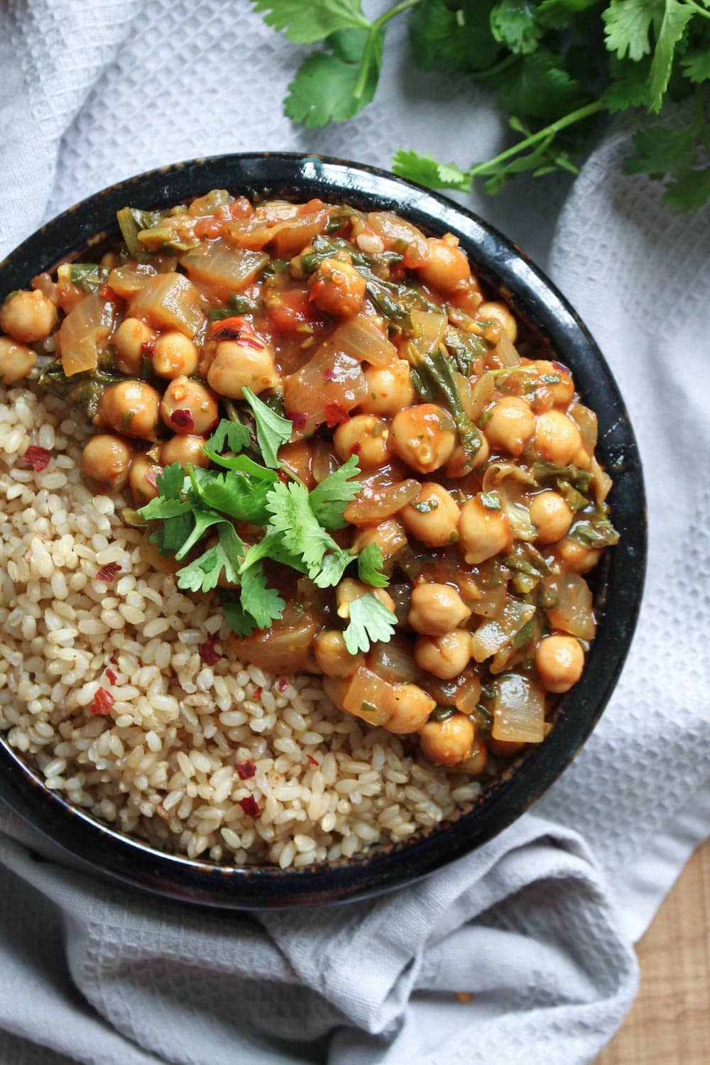 Easy Chickpea Tomato Sauce Curry-4