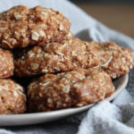 Vegan Coconut Oatmeal Cookies on a plate