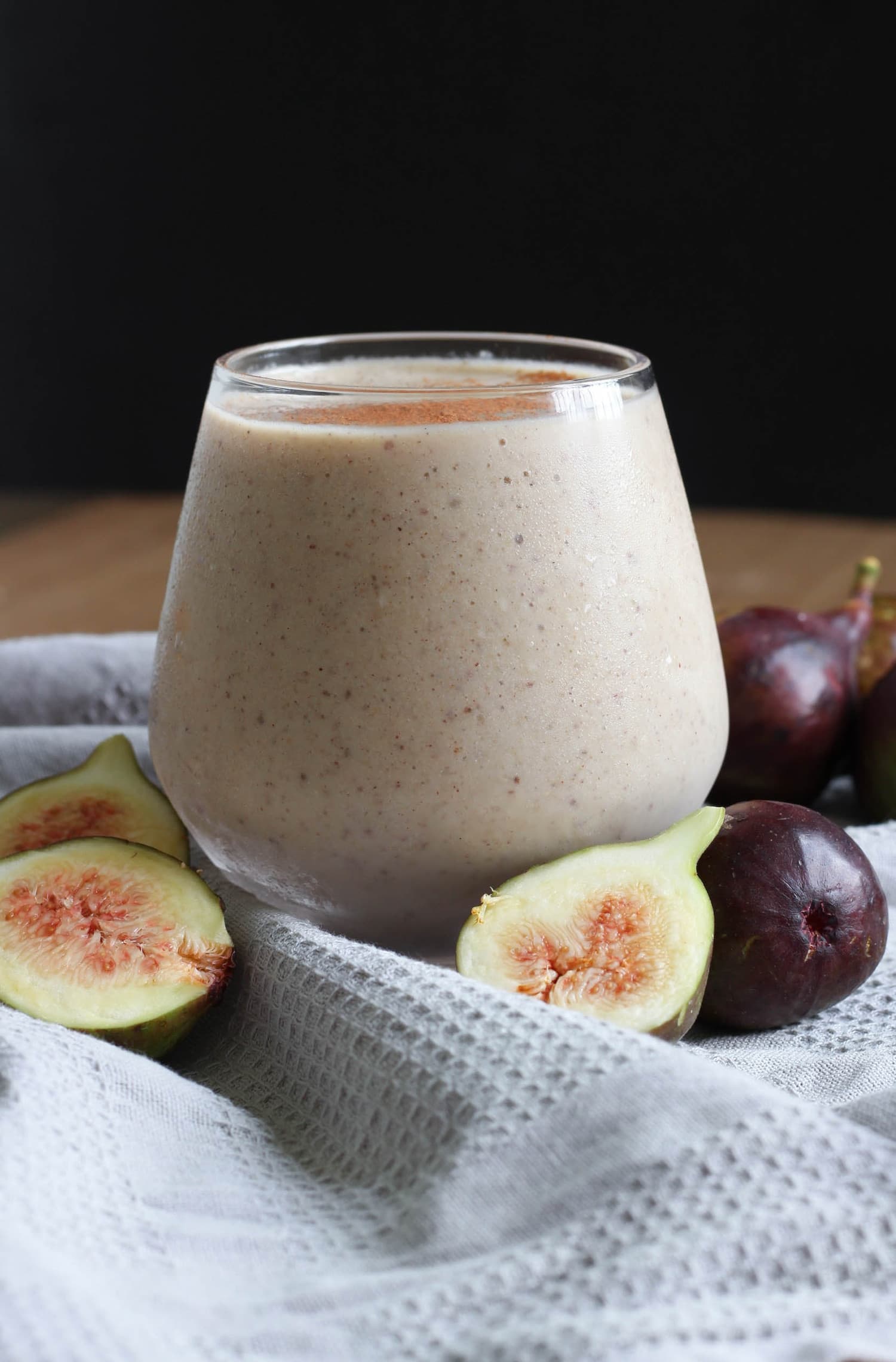 Fig and Tahini Smoothie - The Conscientious Eater