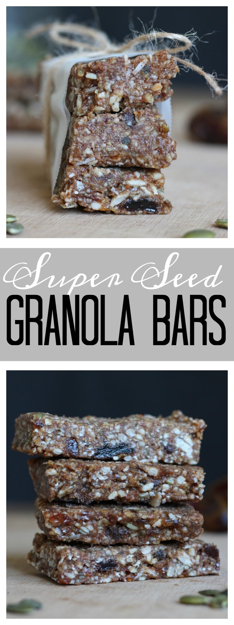 Vegan Super Seed Granola Bars