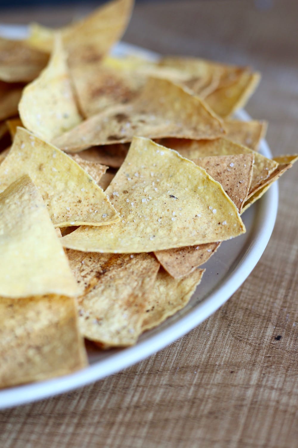 Homemade Baked Tortilla Chips Recipe - Well Vegan