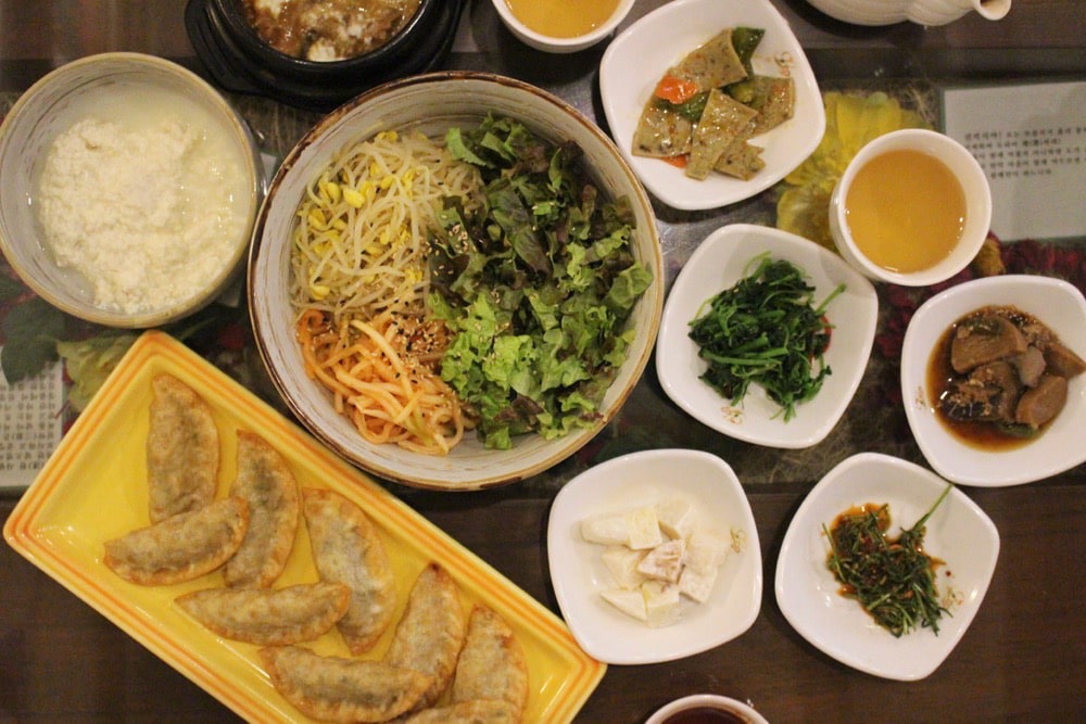 foods on a table