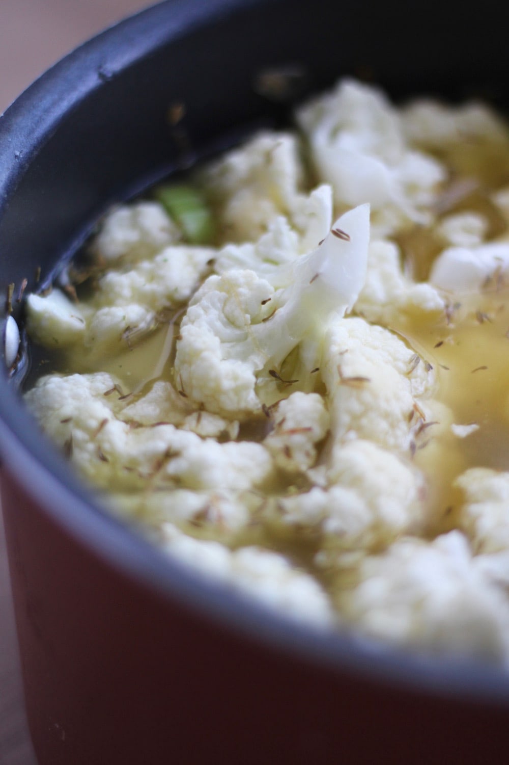 Vegan Cauliflower Tahini Soup ingredients