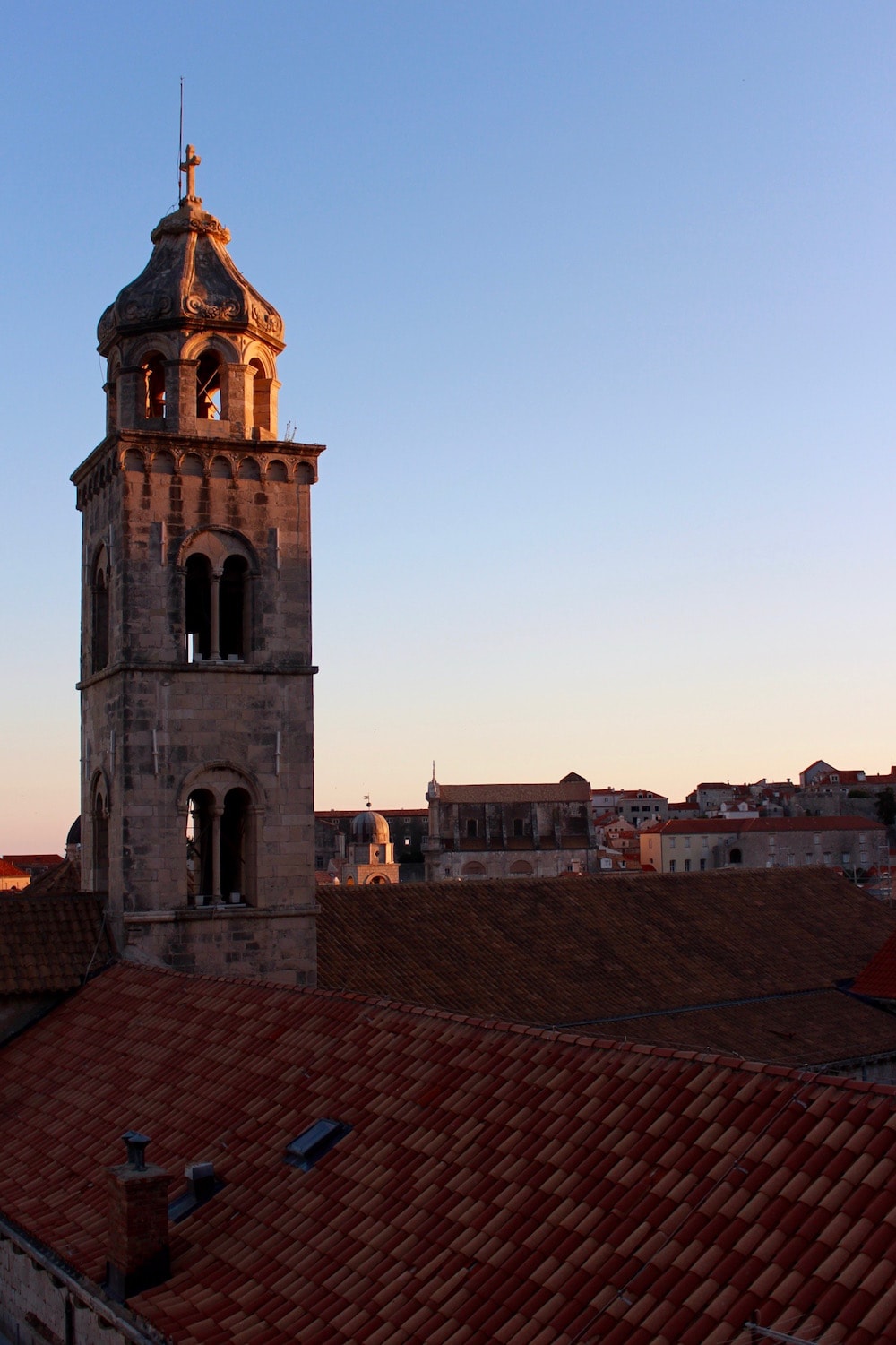 a church near the Old Town Wall