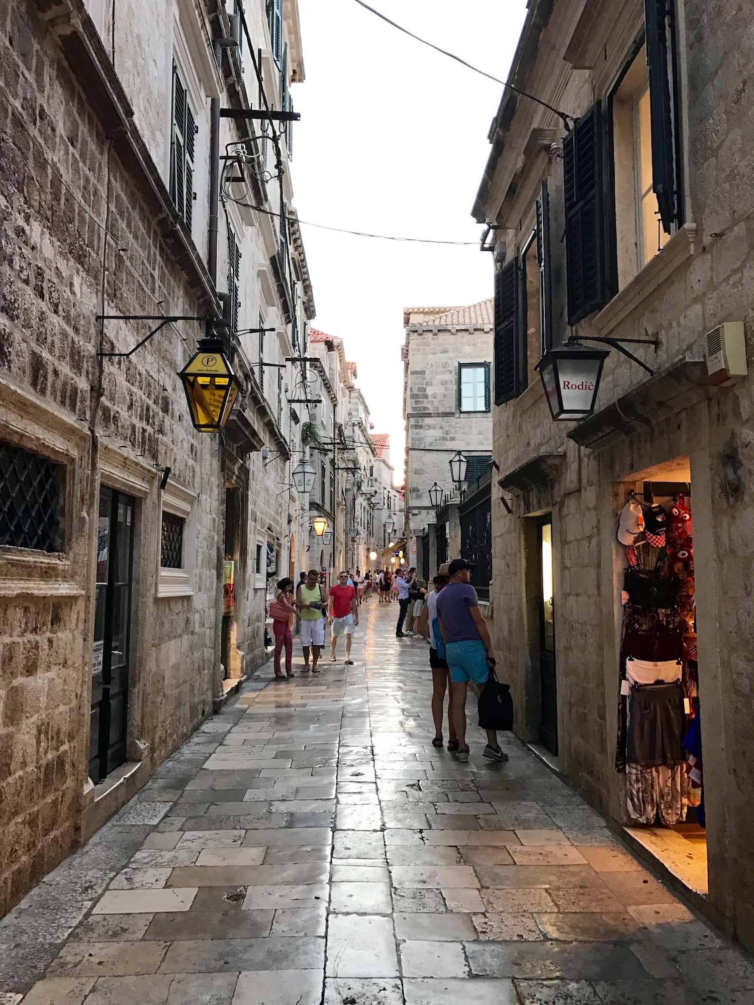 street of Dubrovnik had a famous Old Town