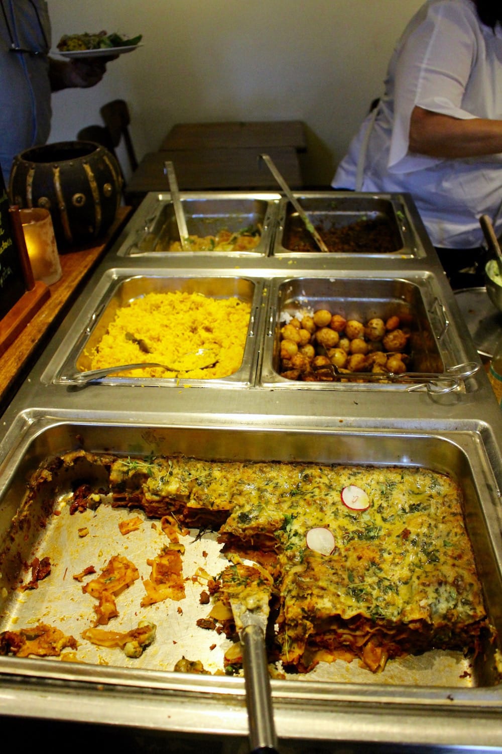 Herman's Vegan Buffet foods