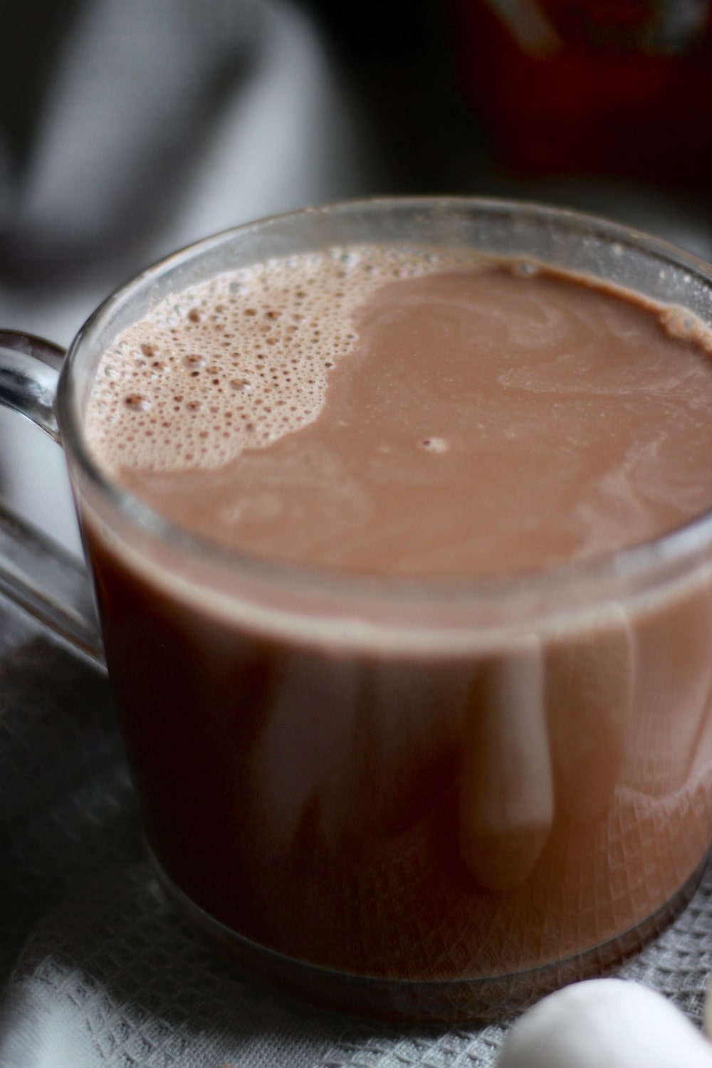 a cup of Homemade Cashew Milk Hot Chocolate