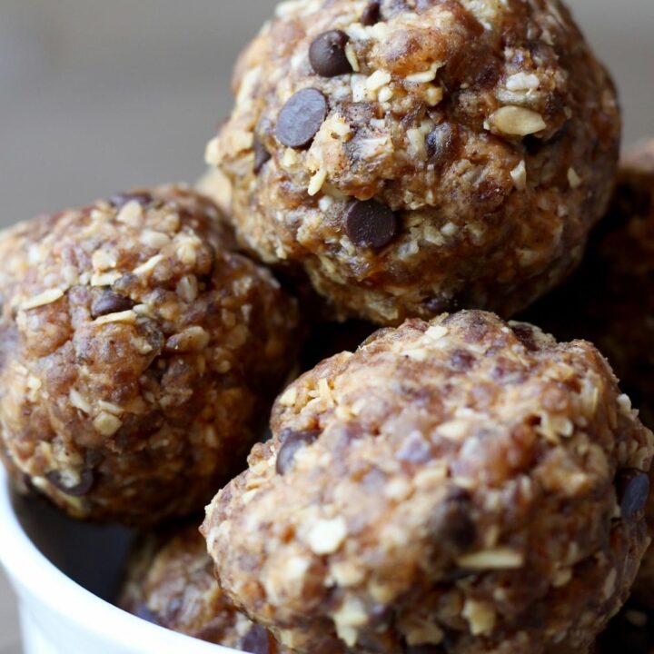 Cinnamon Oatmeal Cookie Dough Balls The Conscientious Eater