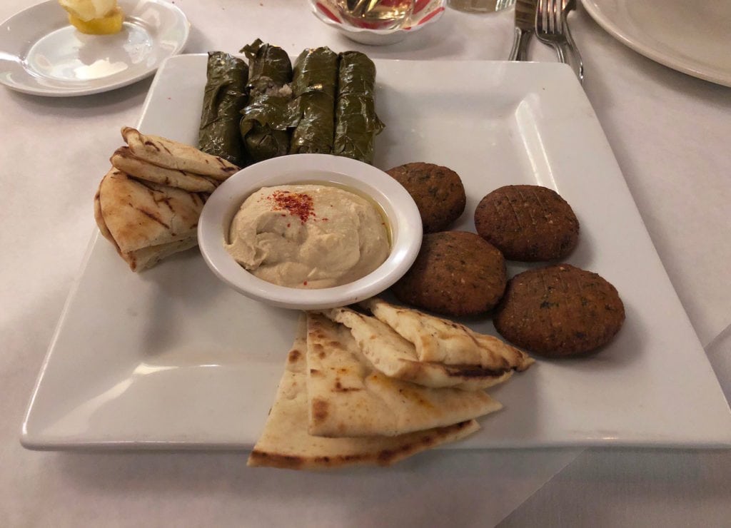 vegetarian sampler platter