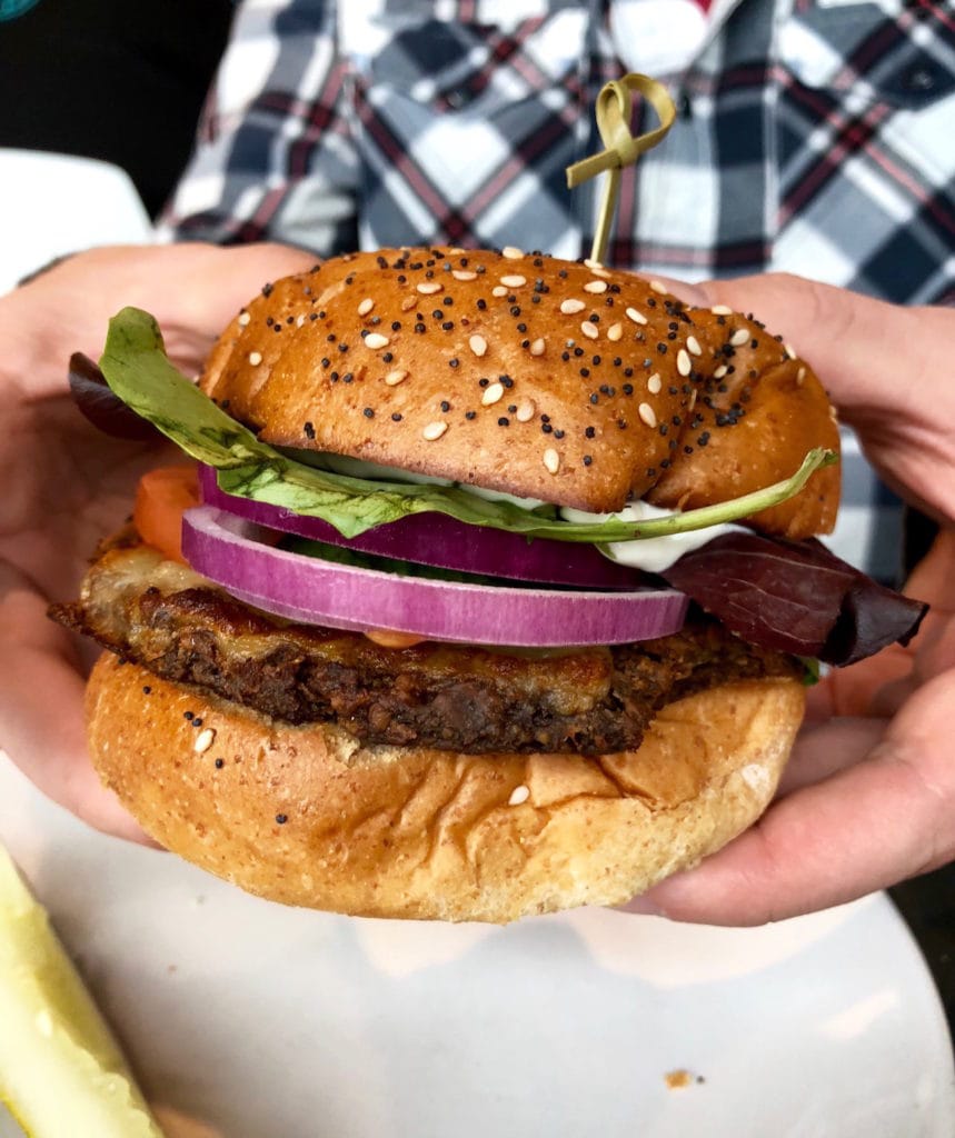 vegan burger from Avo