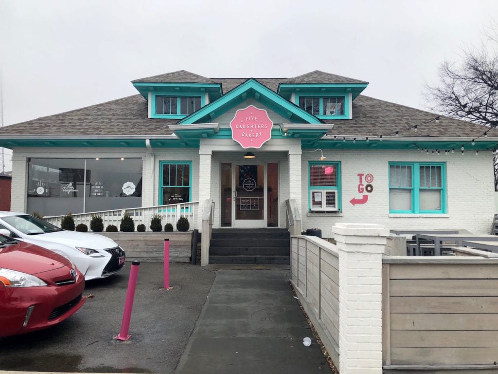 entrance to the Five Daughters Bakery