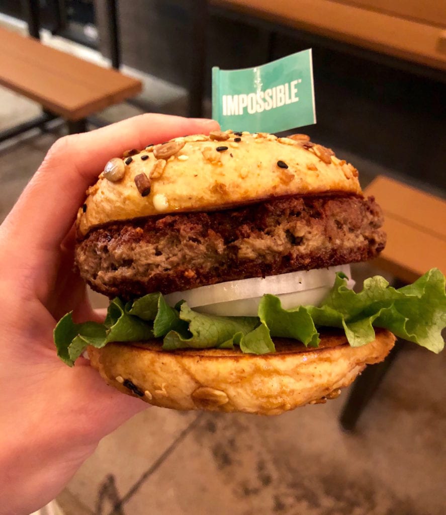 vegan burger from Hopdoddy