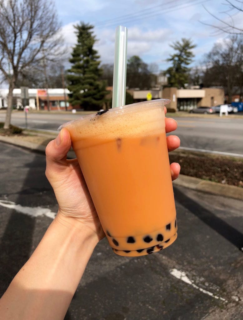 Thai Tea with boba